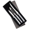 Radà Rada 3 Piece Peel, Pare & Slice Knife Set With Gift Box In Silver