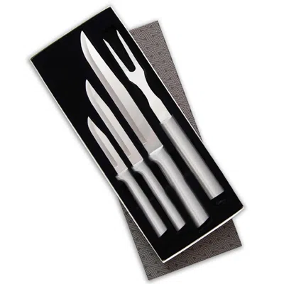 Radà 4 Piece Prepare Then Carve Knife Set With Gift Box In Silver