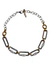 Radà Bijoux Rectangle-stone Chain Necklace In Silver