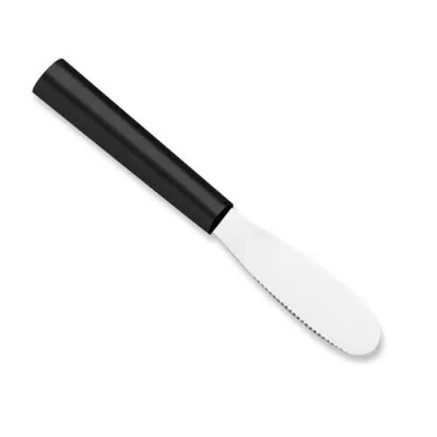 Radà Rada Cutlery 3.375-inch Party Spreader Stainless Steel Serrated Blade In Black