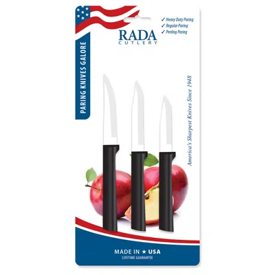 Radà Paring Knives Galore Propak 3 Piece Knife Set In Black