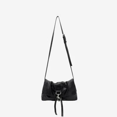 Radica Studio Hammered Nappa Leather Bag In Black