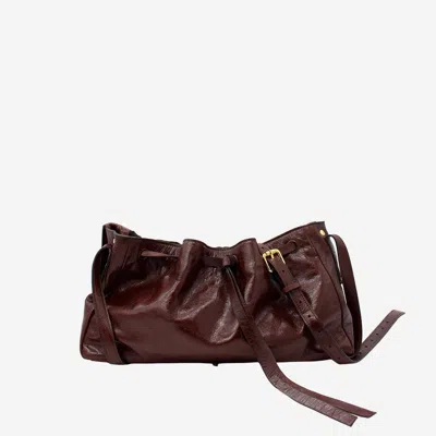 Radica Studio Hammered Nappa Leather Shoulder Bag In Brown