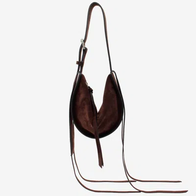 Radica Studio Suede Fringe Hammock Bag In Brown