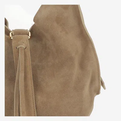 Radica Studio Suede Hammock Shoulder Bag In Beige