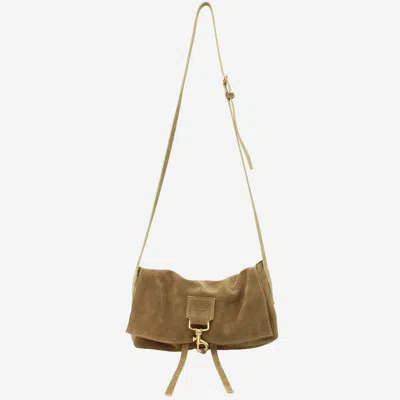 Radica Studio Suede Shoulder Bag In Beige