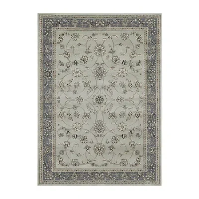 Radici Usa Alba Motiff Traditional Oriental Indoor Rectangular Accent Rug In Green
