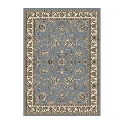 Radici Usa Alba Siena Traditional Oriental Indoor Rectangular Area Rug In Blue