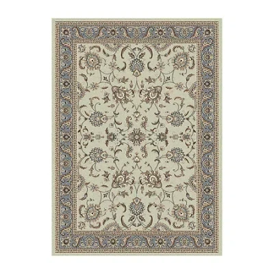 Radici Usa Alba Siena Traditional Oriental Indoor Rectangular Area Rug In Green