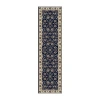 Radici Usa Alba Siena Traditional Oriental Indoor Rectangular Runner In Blue