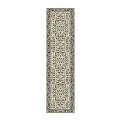 Radici Usa Alba Siena Traditional Oriental Indoor Rectangular Runner In Green