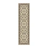 Radici Usa Alba Siena Traditional Oriental Indoor Rectangular Runner In White