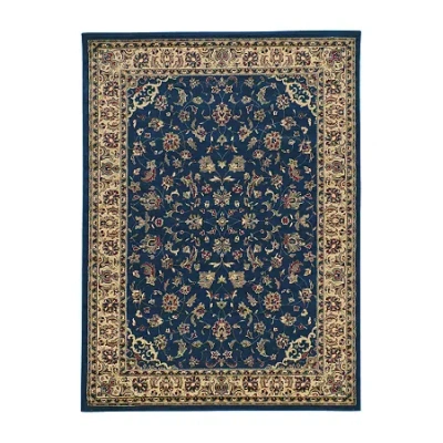 Radici Usa Castello Rachel Traditional Oriental Sarouk Indoor Rectangular Accent Rug In Blue