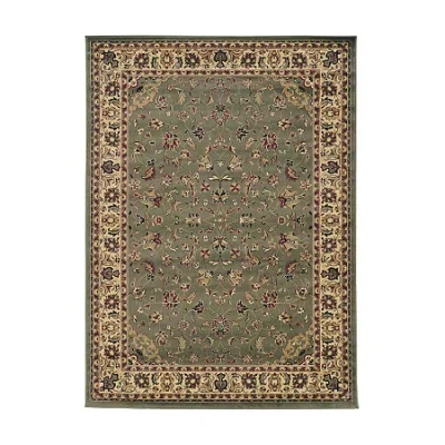 Radici Usa Castello Rachel Traditional Oriental Sarouk Indoor Rectangular Accent Rug In Green