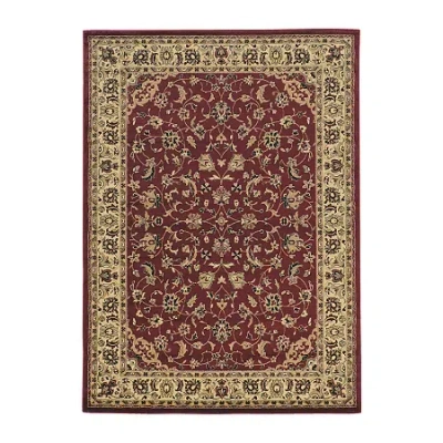 Radici Usa Castello Rachel Traditional Oriental Sarouk Indoor Rectangular Accent Rug In Red