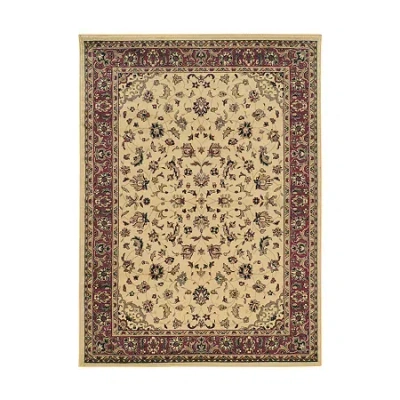 Radici Usa Castello Rachel Traditional Oriental Sarouk Indoor Rectangular Area Rug In White