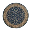 Radici Usa Castello Rachel Traditional Oriental Sarouk Indoor Round Area Rug In Blue