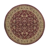 Radici Usa Castello Rachel Traditional Oriental Sarouk Indoor Round Area Rug In Red
