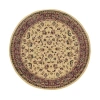 Radici Usa Castello Rachel Traditional Oriental Sarouk Indoor Round Area Rug In White