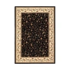 Radici Usa Como Floral Traditional Oriental Indoor Rectangular Area Rug In Black