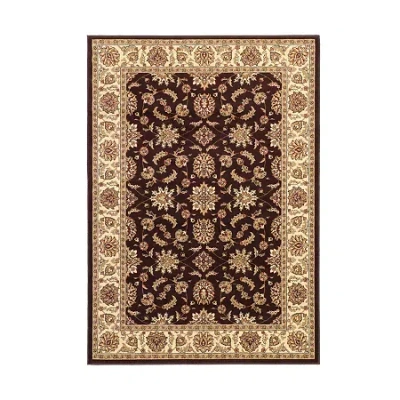 Radici Usa Como Kashan Traditional Oriental Indoor Rectangular Accent Rug In Brown