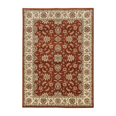 Radici Usa Como Kashan Traditional Oriental Indoor Rectangular Accent Rug In Red