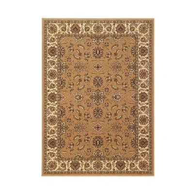 Radici Usa Como Kashan Traditional Oriental Indoor Rectangular Area Rug In Sand