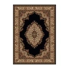 Radici Usa Como Medallion Traditional Oriental Indoor Rectangular Area Rug In Black