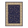 Radici Usa Como Scroll Traditional Oriental Indoor Rectangular Area Rug In Blue