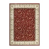Radici Usa Como Scroll Traditional Oriental Indoor Rectangular Area Rug In Red