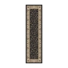 Radici Usa Como Scroll Traditional Oriental Indoor Rectangular Runner In Black