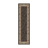 Radici Usa Como Scroll Traditional Oriental Indoor Rectangular Runner In Brown