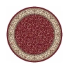 Radici Usa Como Scroll Traditional Oriental Indoor Round Area Rug In Red