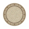 Radici Usa Como Scroll Traditional Oriental Indoor Round Area Rug In White