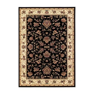 Radici Usa Como Terry Traditional Oriental Indoor Rectangular Accent Rug In Black