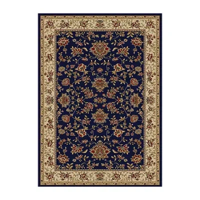 Radici Usa Como Terry Traditional Oriental Indoor Rectangular Accent Rug In Blue
