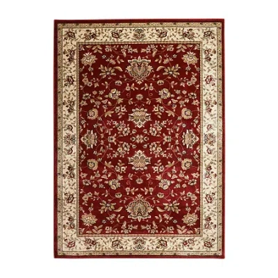 Radici Usa Como Terry Traditional Oriental Indoor Rectangular Accent Rug In Red
