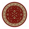 Radici Usa Como Terry Traditional Oriental Indoor Round Area Rug In Red