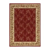 Radici Usa Como Trellis Traditional Oriental Indoor Rectangular Area Rug In Red