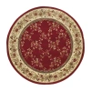 Radici Usa Como Trellis Traditional Oriental Indoor Round Area Rug In Red