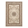 Radici Usa Noble Medallion Traditional Oriental Area Rug In White