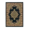 Radici Usa Radici Castello Cora Traditional Medallion Indoor Rectangular Area Rug In Black