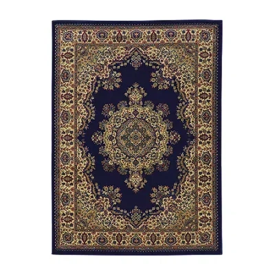 Radici Usa Radici Castello Cora Traditional Medallion Indoor Rectangular Area Rug In Blue