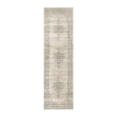 Radici Usa Radici Colosseo Traditional Vintage Distressed 26"x91" Indoor Rectangular Runner In Sand