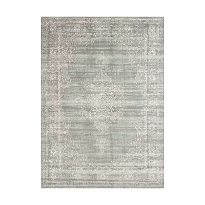 Radici Usa Radici Colosseo Traditional Vintage Distressed 39"x60" Indoor Rectangular Accent Rug In Green