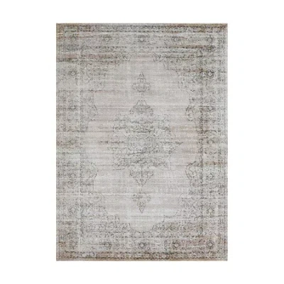 Radici Usa Radici Colosseo Traditional Vintage Distressed 39"x60" Indoor Rectangular Accent Rug In White
