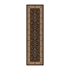 Radici Usa Radici Como Intricate Traditional Oriental 26"x91" Indoor Rectangular Runner In Black