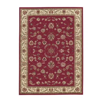 Radici Usa Radici Como Intricate Traditional Oriental 39"x60" Indoor Rectangular Accent Rug In Red