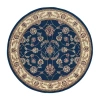 Radici Usa Radici Como Intricate Traditional Oriental Indoor Round Area Rug In Blue