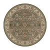 Radici Usa Radici Como Intricate Traditional Oriental Indoor Round Area Rug In Green